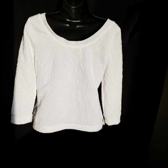 White Textured Banana Republic Top - Picture 2 of 3